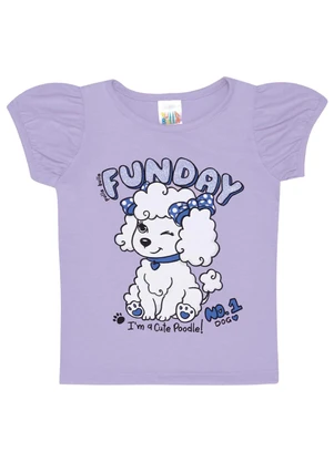 Pulla Bulla - Blusa Meia Malha Menina Roxo - PULLA BULLA