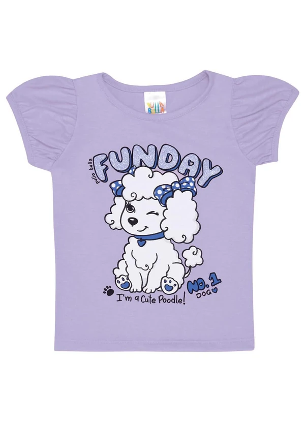 Pulla Bulla - Blusa Meia Malha Menina Roxo