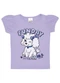 Pulla Bulla - Blusa Meia Malha Menina Branco - variação: Roxo