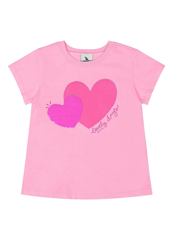 Quimby - Blusa Meia Malha Menina Rosa 3