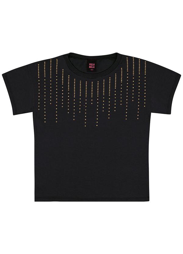 Pulla Bulla - Blusa Meia Malha Preto