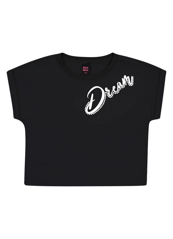 Pulla Bulla - Blusa Meia Malha Preto