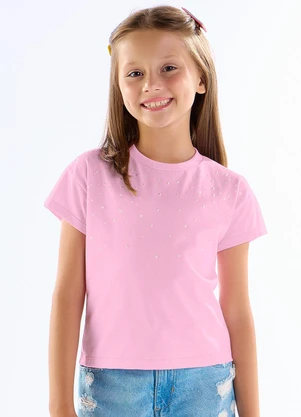 Pulla Bulla - Blusa Meia Malha Rosa - PULLA BULLA