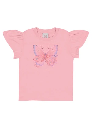 Pulla Bulla - Blusa Meia Malha Rosa - PULLA BULLA