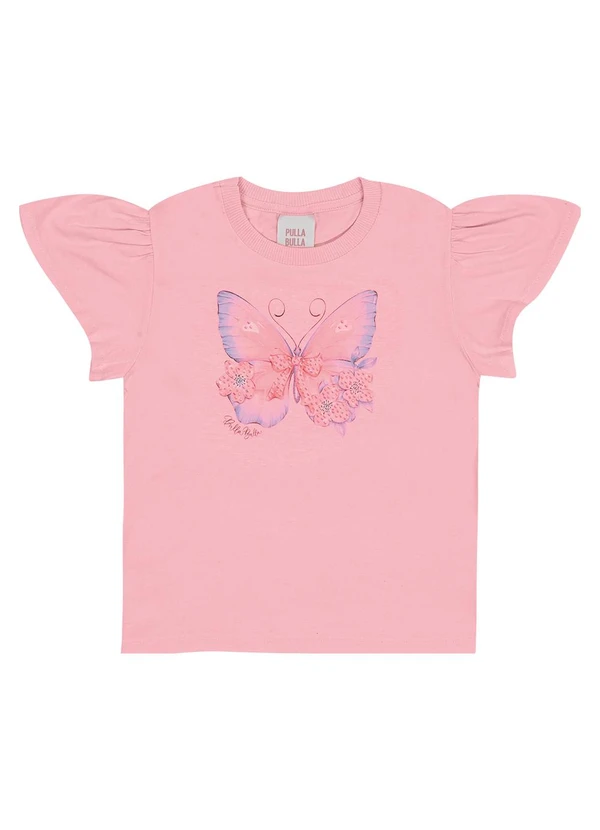 Pulla Bulla - Blusa Meia Malha Rosa