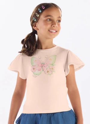 Pulla Bulla - Blusa Meia Malha Rosa - PULLA BULLA