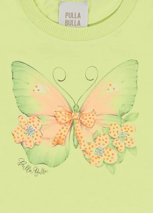 Pulla Bulla - Blusa Meia Malha Verde - PULLA BULLA