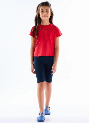 Pulla Bulla - Blusa Meia Malha Vermelho - PULLA BULLA