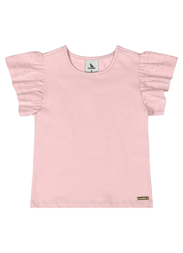 Quimby - Blusa Menina com Strass Rosa 3