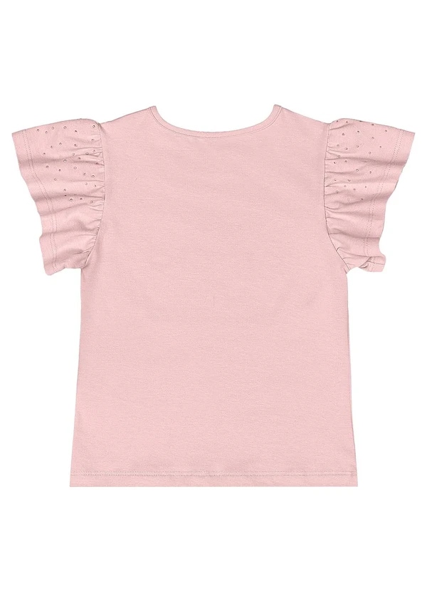Quimby - Blusa Menina com Strass Rosa 4