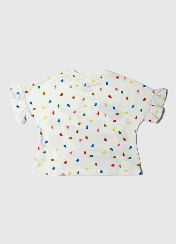 Fábula - Blusa Menina de Malha Silk Delícia Branco 2