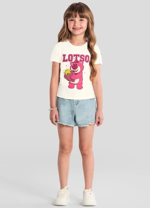Brandili - Blusa Menina do Lotso com Brilho Natural - BRANDILI