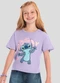Brandili - Blusa Menina do Stitch com Glitter Lilás - variação: Lilás