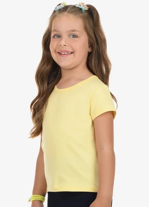 Rovi Kids - Blusa Menina em Cotton Leve Amarelo - ROVI KIDS