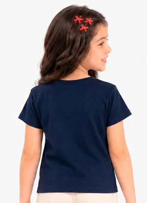 Rovi Kids - Blusa Menina em Cotton Leve Azul - ROVI KIDS