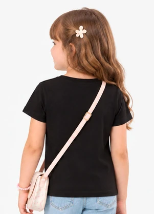 Rovi Kids - Blusa Menina em Cotton Leve Preto - ROVI KIDS