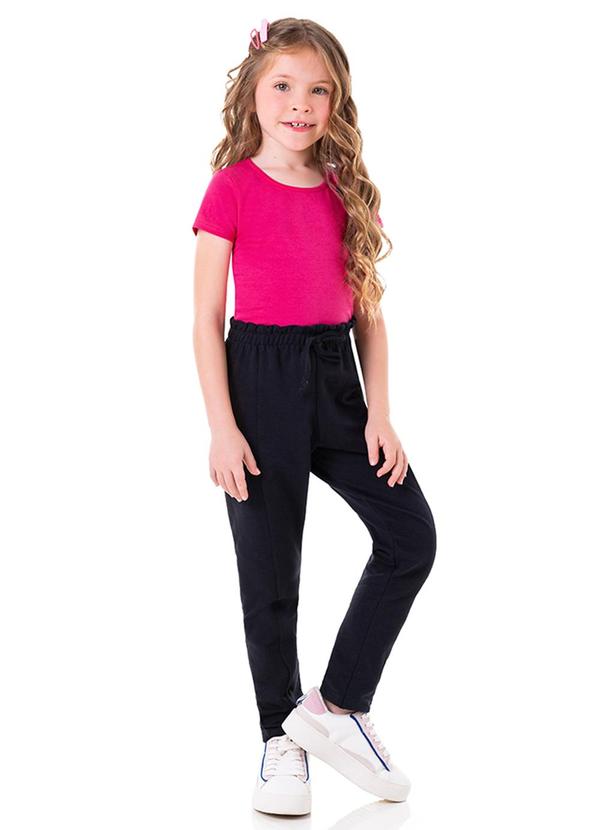 Marlan - Blusa Menina em Cotton Penteado Rosa 2