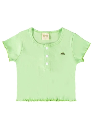 Milli e Nina - Blusa Menina em Punho Verde - MILLI E NINA