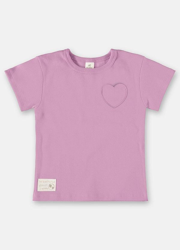 Up Baby - Blusa Menina Infantil Bio Sustentável Roxo