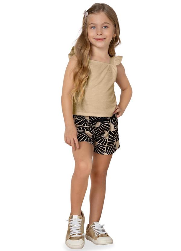 Milon - Blusa Menina Listras Bege 2