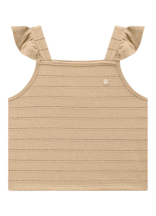 Milon - Blusa Menina Listras Bege 3
