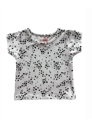 Blusa Mnaga Curta Estampada Marisol (Branco) - MARISOL