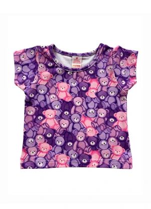 Blusa Mnaga Curta Estampada Marisol (Roxo) - MARISOL