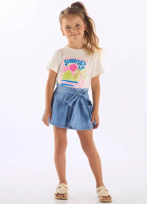 Up Baby - Blusa Nascer do Sol Algodão Branco - UP BABY