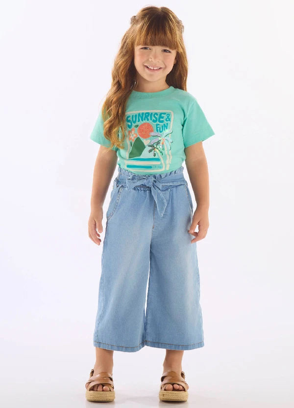 Up Baby - Blusa Nascer do Sol Algodão Verde 2