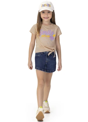 Malwee Kids - Blusa Nude Smile com Amarração - MALWEE KIDS