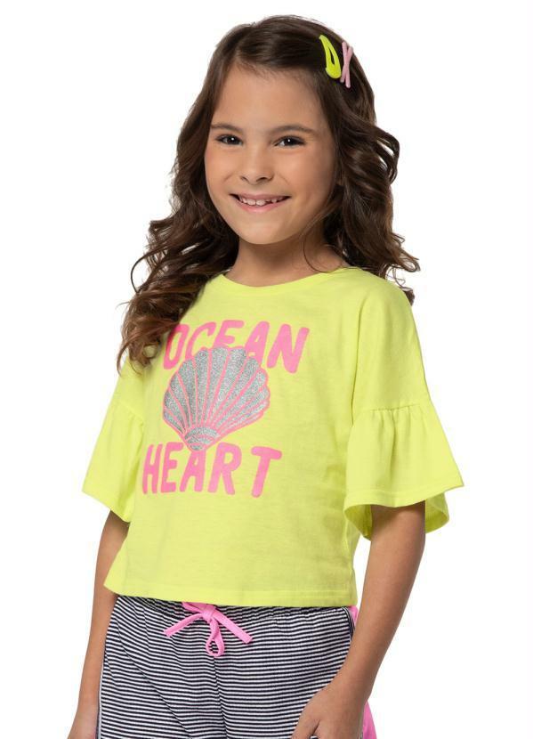 Malwee Kids - Blusa Ocean Heart Menina Verde