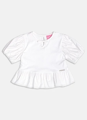 Momi - Blusa Off com Mangas Balonê - MOMI