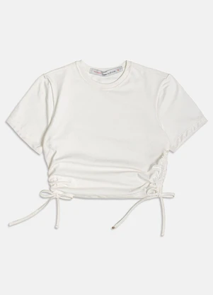 I Am - Blusa Off White com Ajustes Laterais Off White - I AM