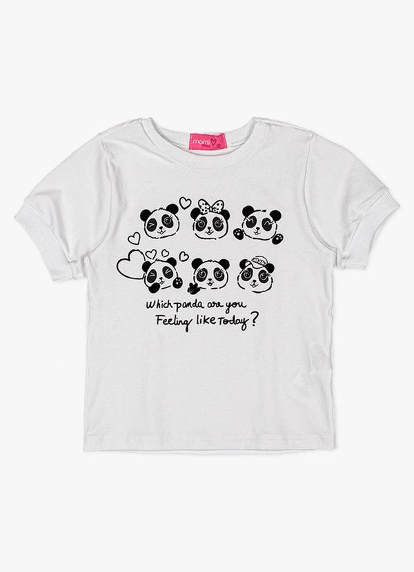 Momi - Blusa Pandinhas Fofos Branco