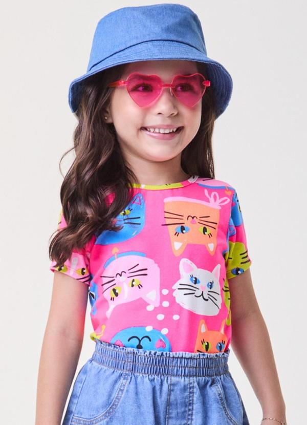 Bimbi - Blusa Pink de Gatinhos Rosa 1