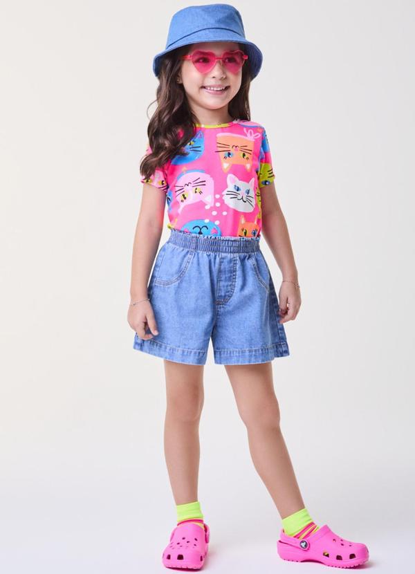 Bimbi - Blusa Pink de Gatinhos Rosa 2