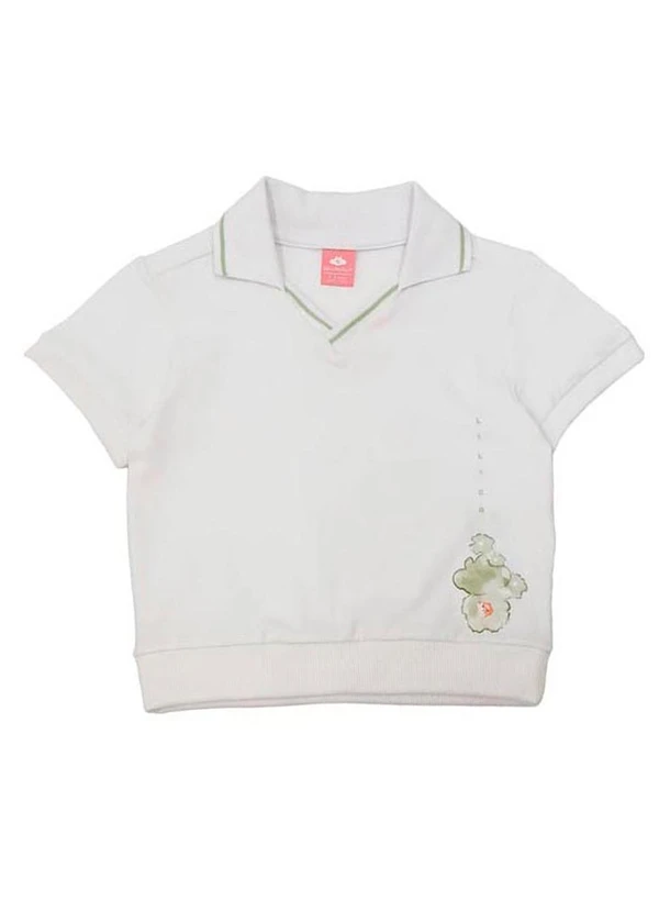Lilica Ripilica - Blusa Polo Sport Feminina Branco