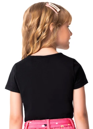 Malwee Kids - Blusa Preto Nice em Malha Menina - MALWEE KIDS