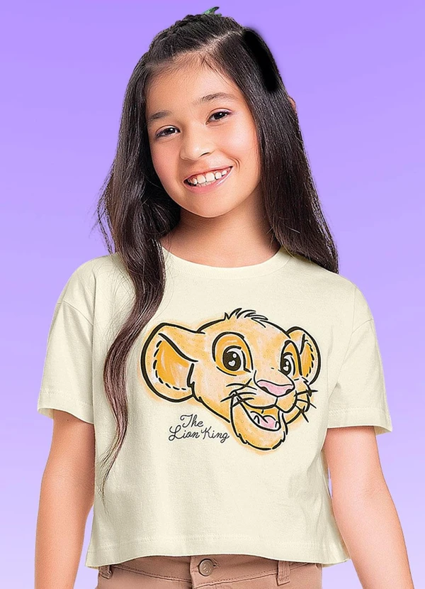 Fakini Kids - Blusa Rei Leao Bege