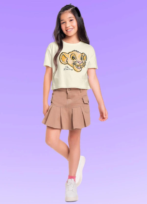 Fakini Kids - Blusa Rei Leao Bege 3