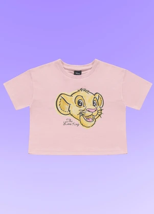 Fakini Kids - Blusa Rei Leao Rosa - FAKINI KIDS