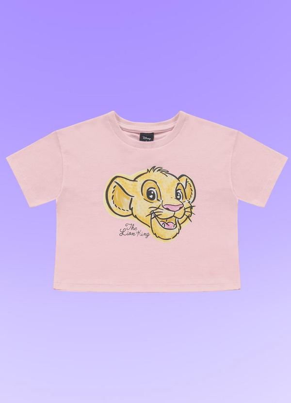 Fakini Kids - Blusa Rei Leao Rosa 1