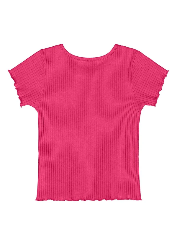 Quimby - Blusa Ribana Canelada Menina Rosa 2