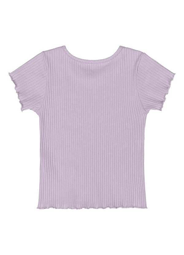 Quimby - Blusa Ribana Canelada Menina Roxo 2