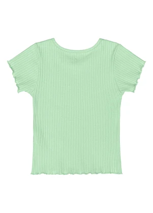 Quimby - Blusa Ribana Canelada Menina Verde - QUIMBY