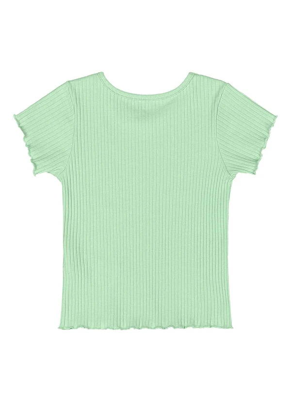 Quimby - Blusa Ribana Canelada Menina Verde 2