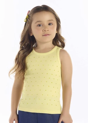 Pulla Bulla - Blusa Ribana com Elastano Leve Amarelo - PULLA BULLA