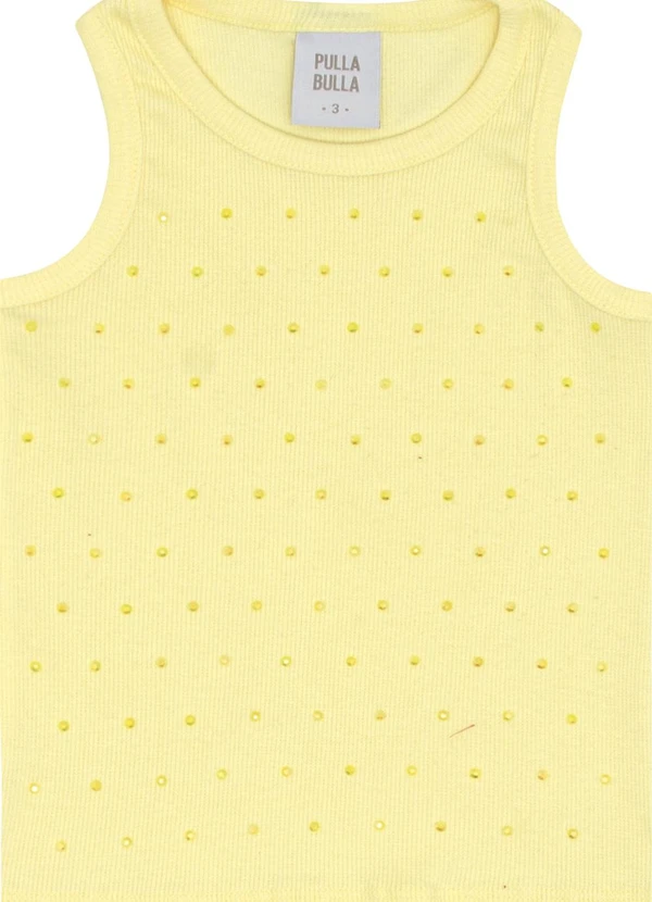 Pulla Bulla - Blusa Ribana com Elastano Leve Amarelo 3