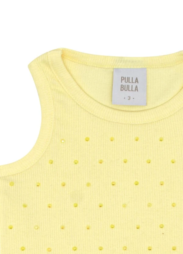 Pulla Bulla - Blusa Ribana com Elastano Leve Amarelo 4