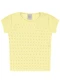 Pulla Bulla - Blusa Ribana com Elastano Leve Rosa - variação: Amarelo